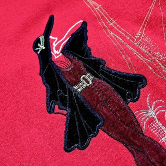 Wool Red Cardigan Women 95 Double Nine Five Lady 1980-90s - Picture 12 of 16